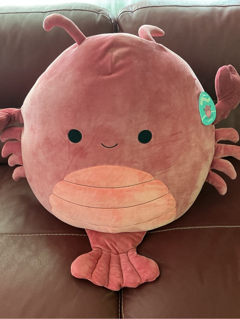 Original Squishmallows Lorono Plush Crab “Pillow” GINORMOUS